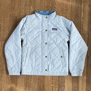 Patagonia Diamond Quilted Kids Jacket with Brass Snap Buttons